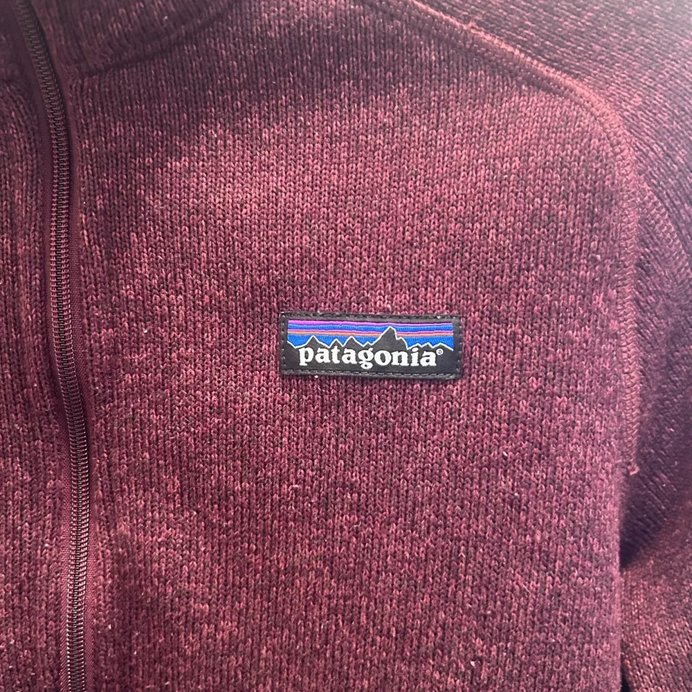 Patagonia 1/4 Zip Better Sweater Pullover Jacket in Dark Ruby. Size S